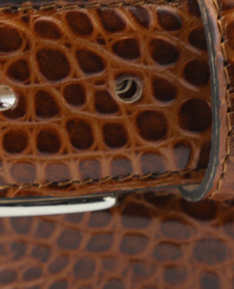 Riem Croco print | Bruin