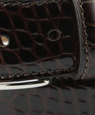 Belt Croco print | Brown Belt Croco print | Brown