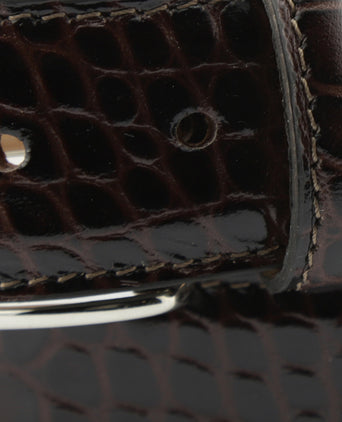Riem Croco print | Bruin