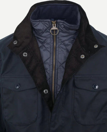 Barbour Wax jacket Ogston | Navy Blauw