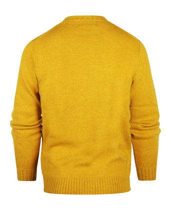 Alan Paine Shetland Pullover Ronde Hals | Geel