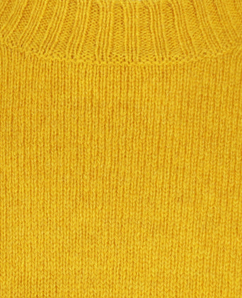 Alan Paine Shetland Pullover Ronde Hals | Geel
