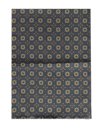 Scarf Silk and Wool | Blue