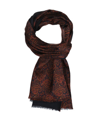 Sjaal Zijden en Wol | Blauw