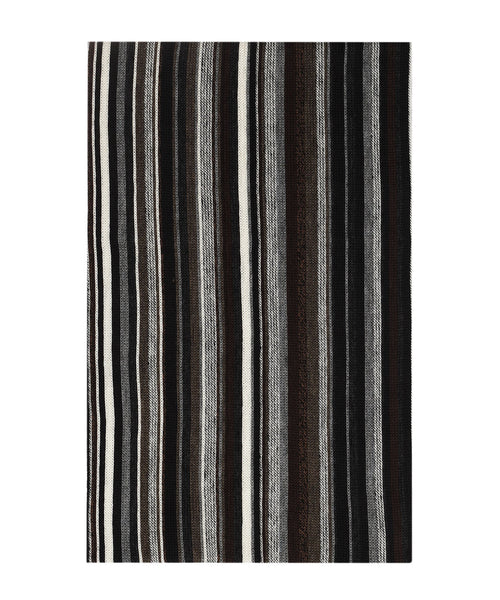 Scarf wool knitted 180x26 | Black