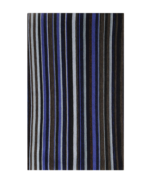 Scarf wool knitted 180x26 | Blue