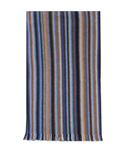 Wollstrickschal 180x26 | Blau
