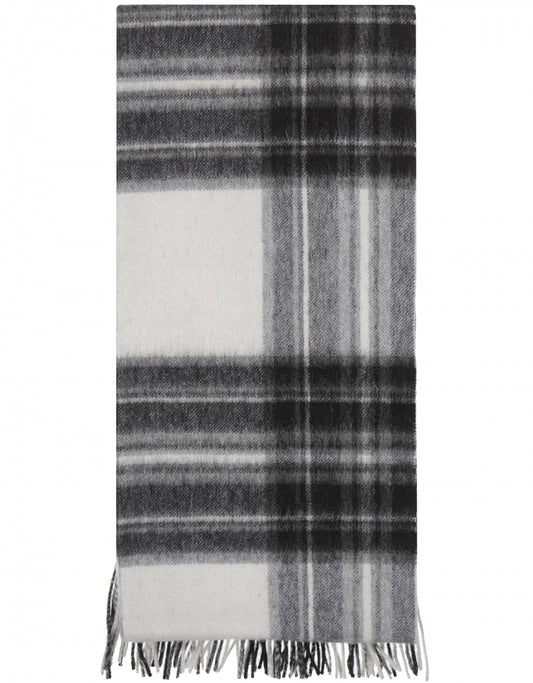 Lammwollschal 190x48 | Schwarz