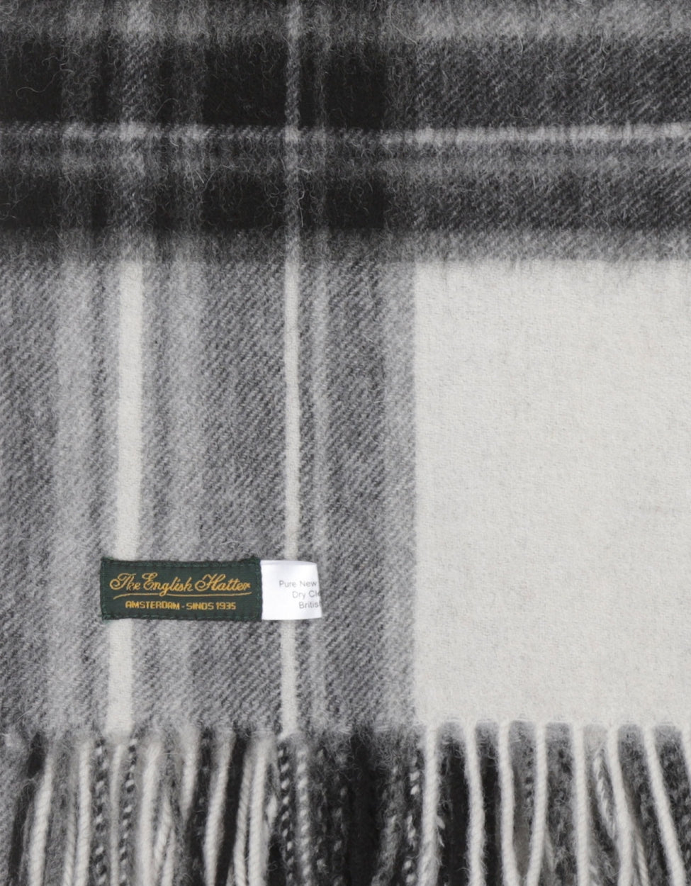 Lammwollschal 190x48 | Schwarz