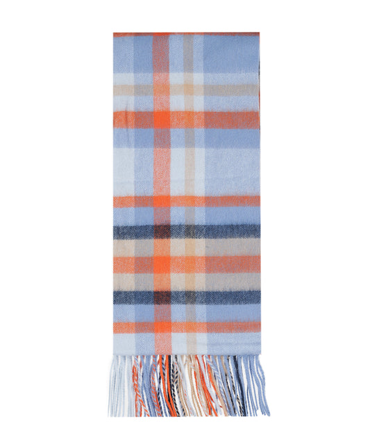 Lammwollschal 190x48 | Blau