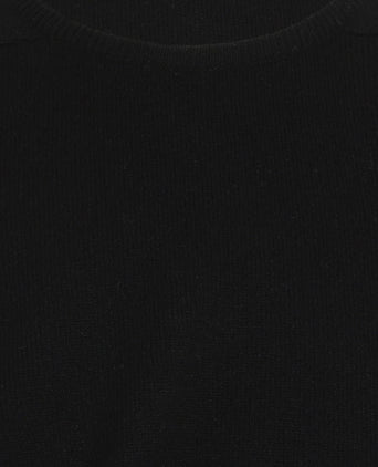 William Lockie Round Neck Lambswool Pullover | Black