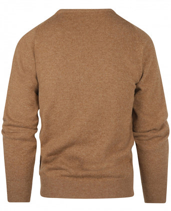 William Lockie Ronde Hals Lamswol Pullover | Driftwood
