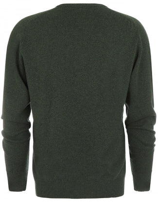 William Lockie Round Neck Lambswool Pullover | Rosemary William Lockie Round Neck Lambswool Pullover | Rosemary