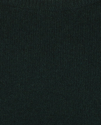 William Lockie Ronde Hals Lamswol Pullover | Tartan Green