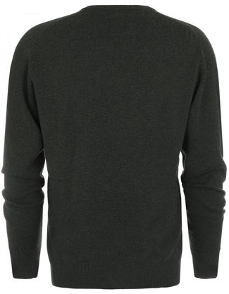 William Lockie Round Neck Lambswool Pullover | Seaweed William Lockie Round Neck Lambswool Pullover | Seaweed