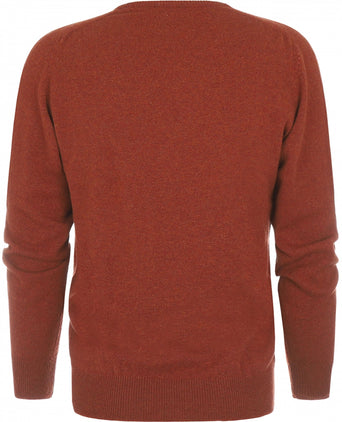 William Lockie V-hals Lamswol Pullover | Tiger