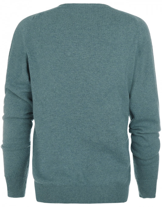William Lockie V-neck Lambswool Pullover | Caspian