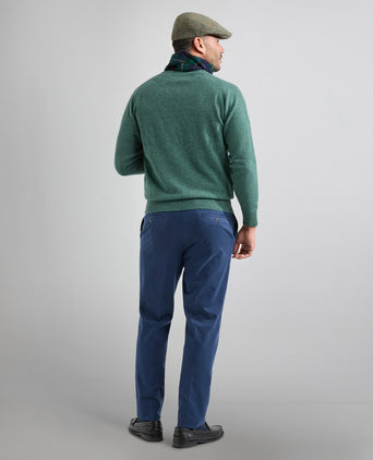 William Lockie V-neck Lambswool Pullover | Moorland