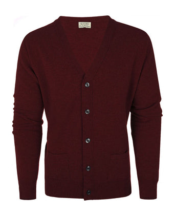 Knoop Vest Lamswol | Bordeaux