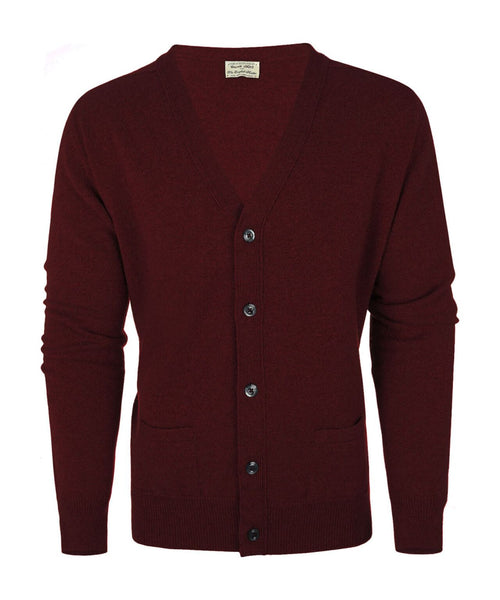 Knoop Vest Lamswol | Bordeaux