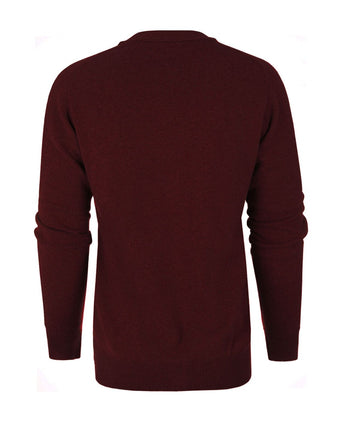 Knoop Vest Lamswol | Bordeaux