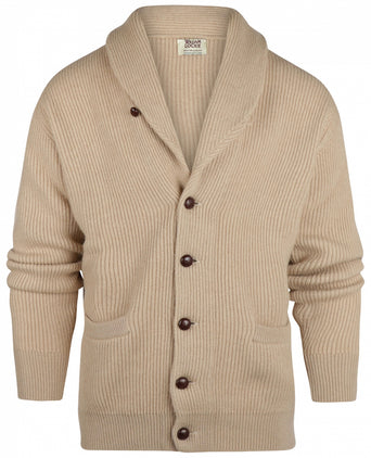 Button vest camel hair shawl collar | Blonde