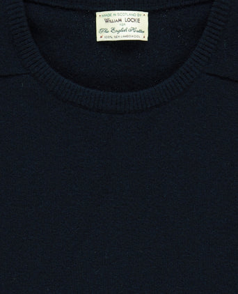 Pullover Lambswool round neck dutch fit | Navy