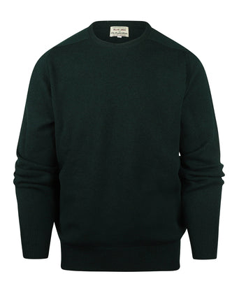 Pullover Lamswol ronde hals dutch fit | Tartan Green