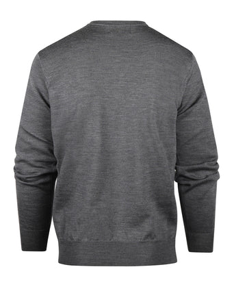 Pullover merino wol v-hals | Grijs
