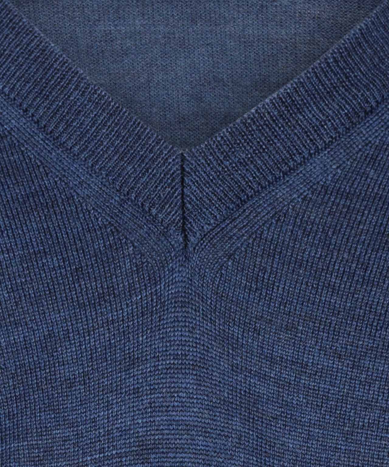 Merino V-Hals Pullover | Donker Blauw