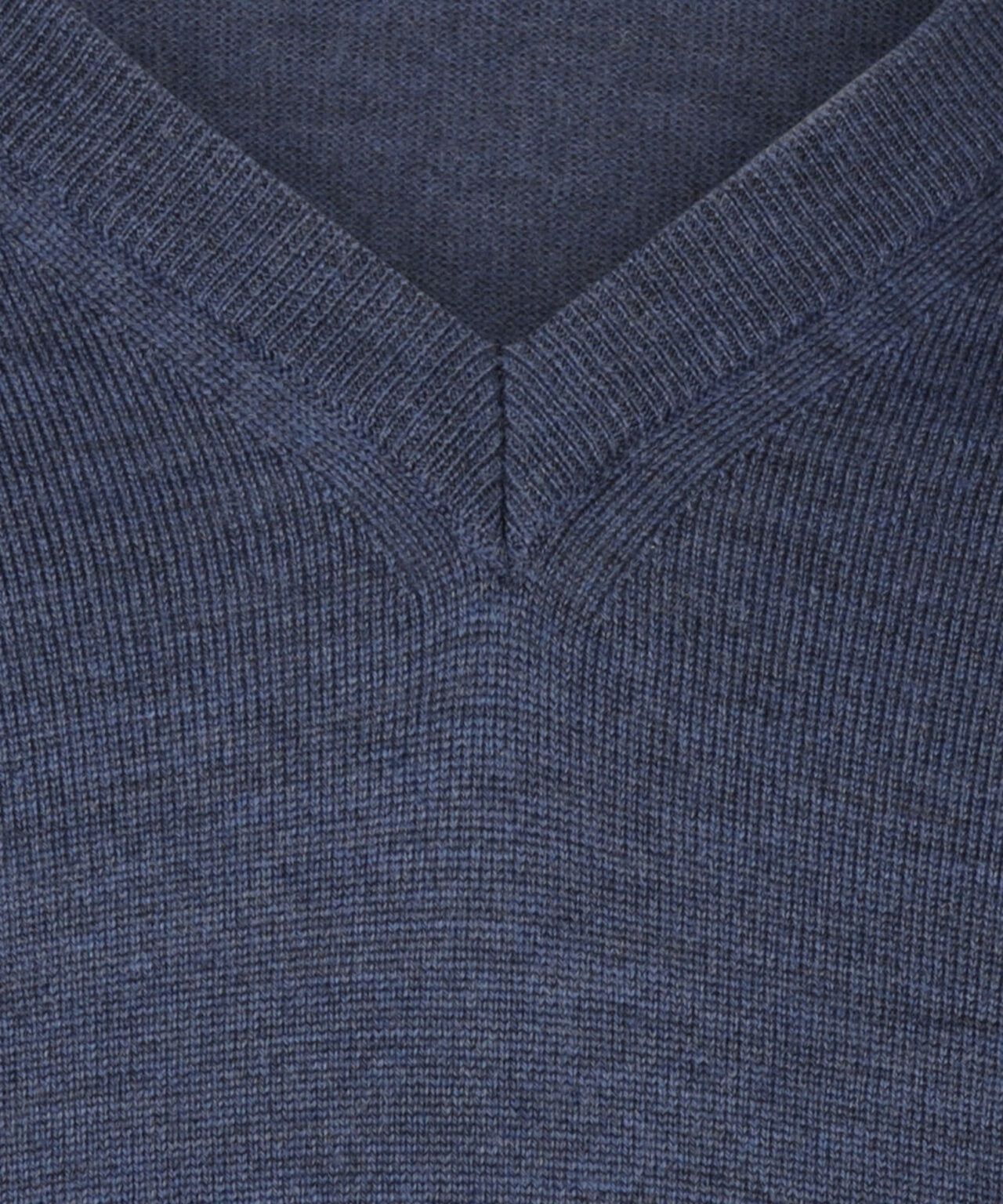 Pullover merino wool v-neck | Light Indigo