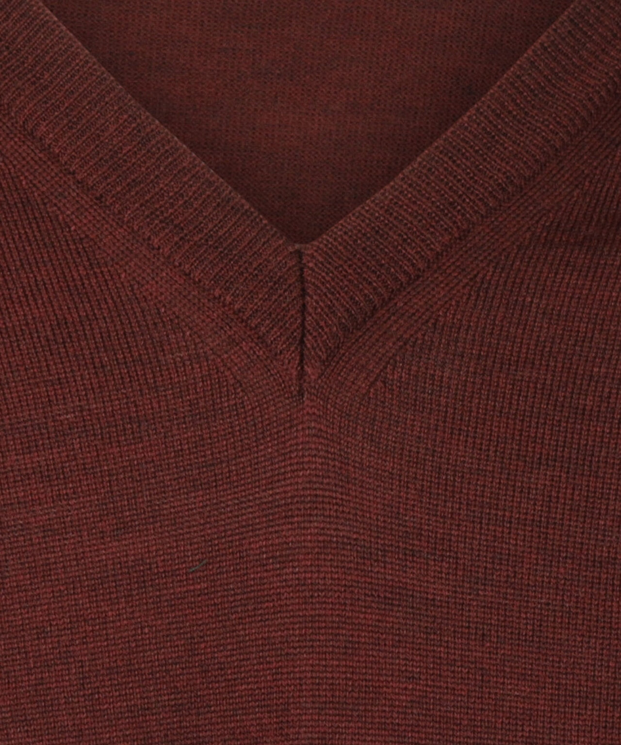Merino V-Hals Pullover | Bordeaux