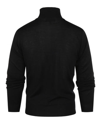 Turtleneck Merino wool | Black