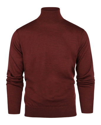 Turtleneck Merino wool | Bordeaux