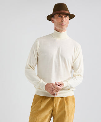 Turtleneck Merino wool | Wool White Turtleneck Merino wool | Wool White
