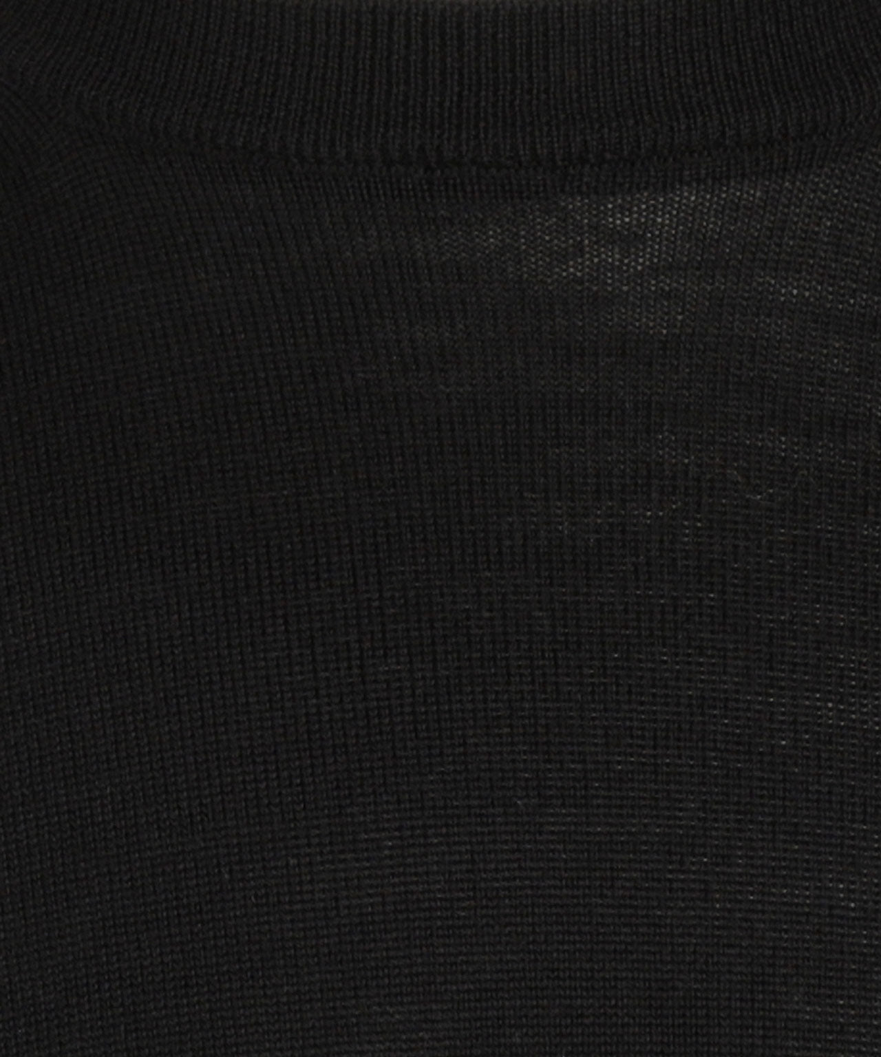 Merino Ronde Hals Pullover | Zwart