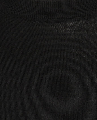 Merino wool round neck sweater | Black