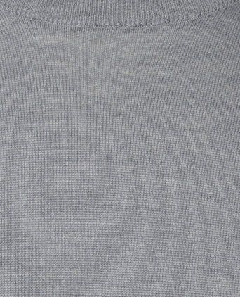 Merino wool round neck sweater | Mid Grey