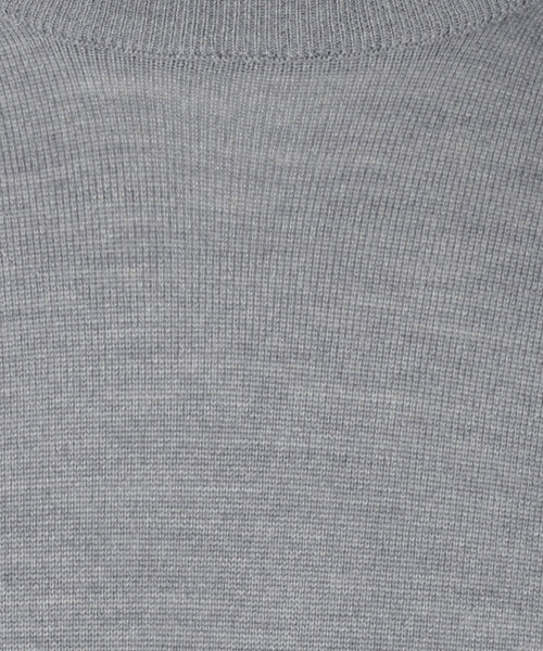 Merino wool round neck sweater | Mid Grey