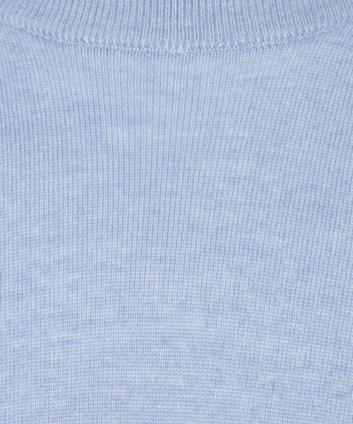 Merino wool round neck sweater | Light Blue