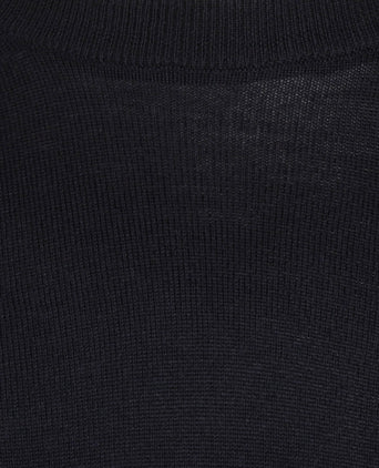Merino wool round neck sweater | Navy