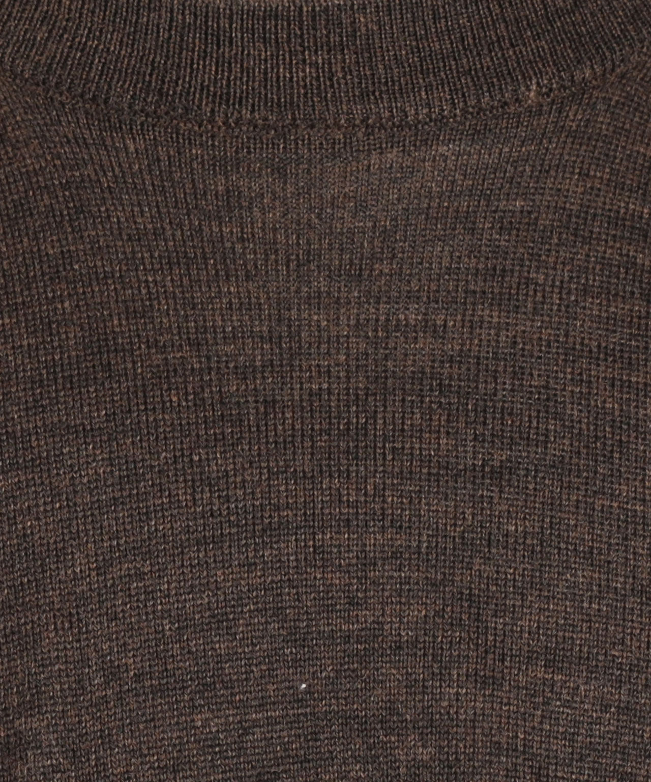 Merino Ronde Hals Pullover | Donker Bruin