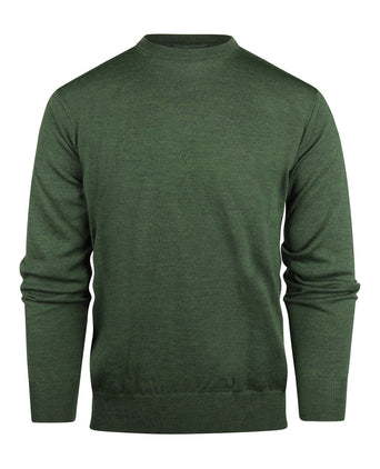 Pullover Merino wol ronde hals | Groen