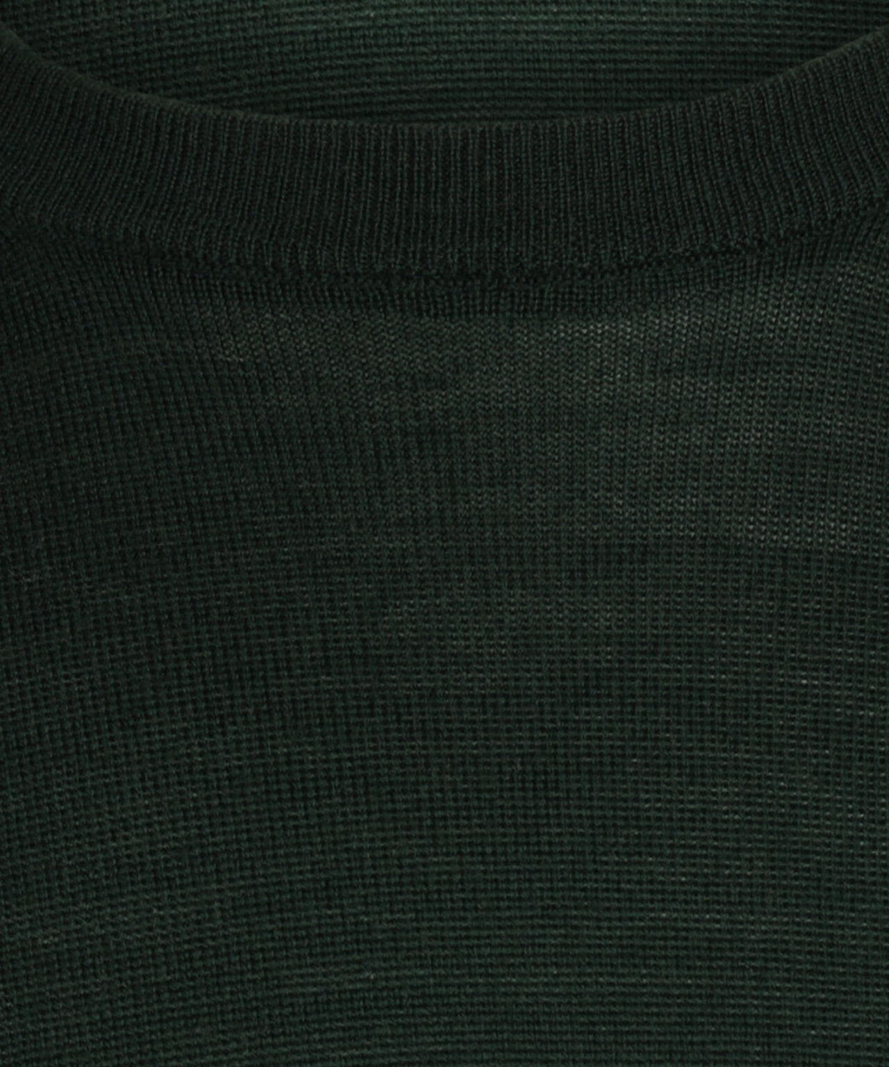 Merino Ronde Hals Pullover | Fles Groen