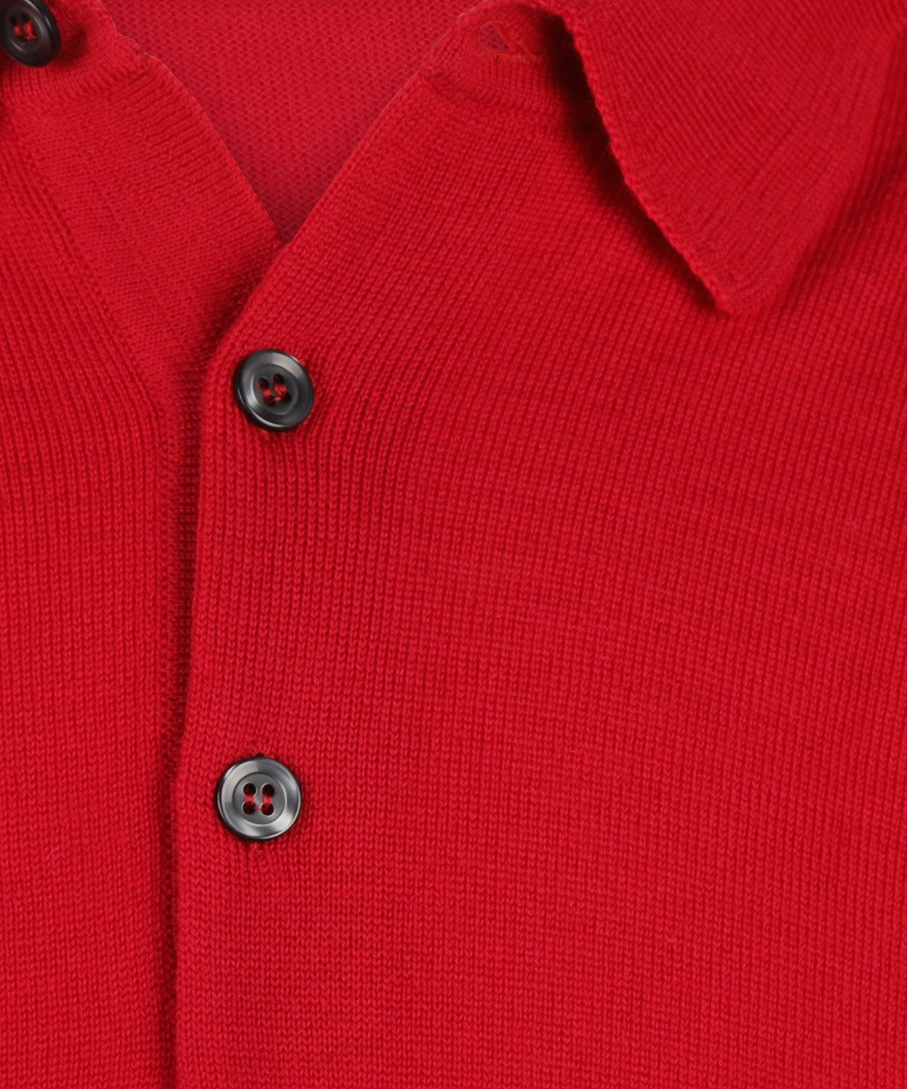 Pullover polo merino wool | Red