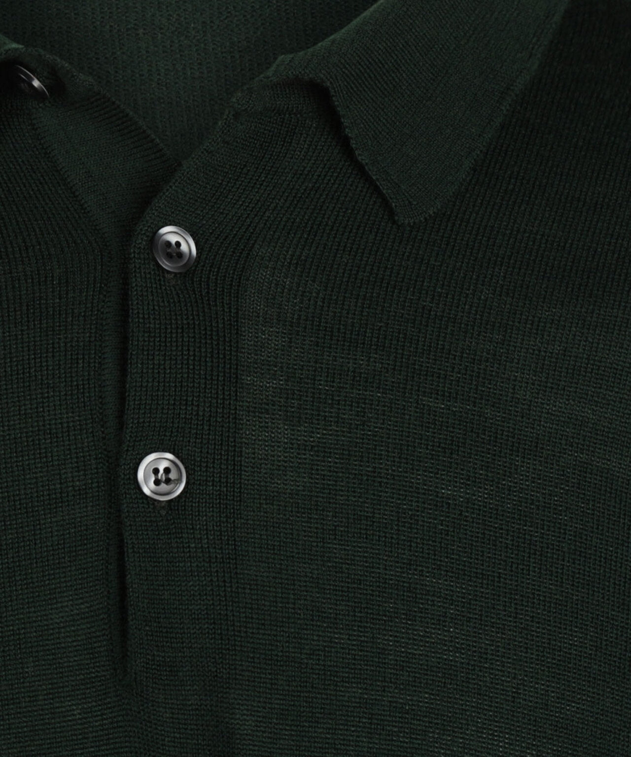Pullover polo merino wool | Green