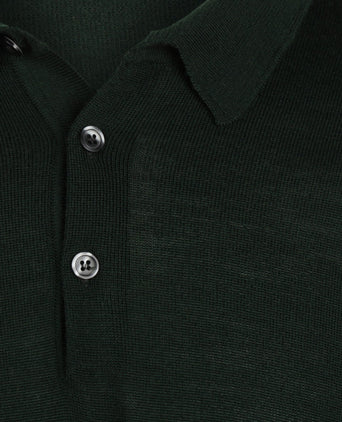 Pullover polo merino wol | Groen