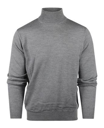 Merino wool turtle neck sweater | Grey