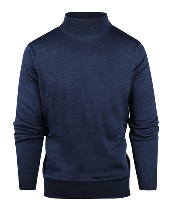 Turtle sweater Merino wool | Blue