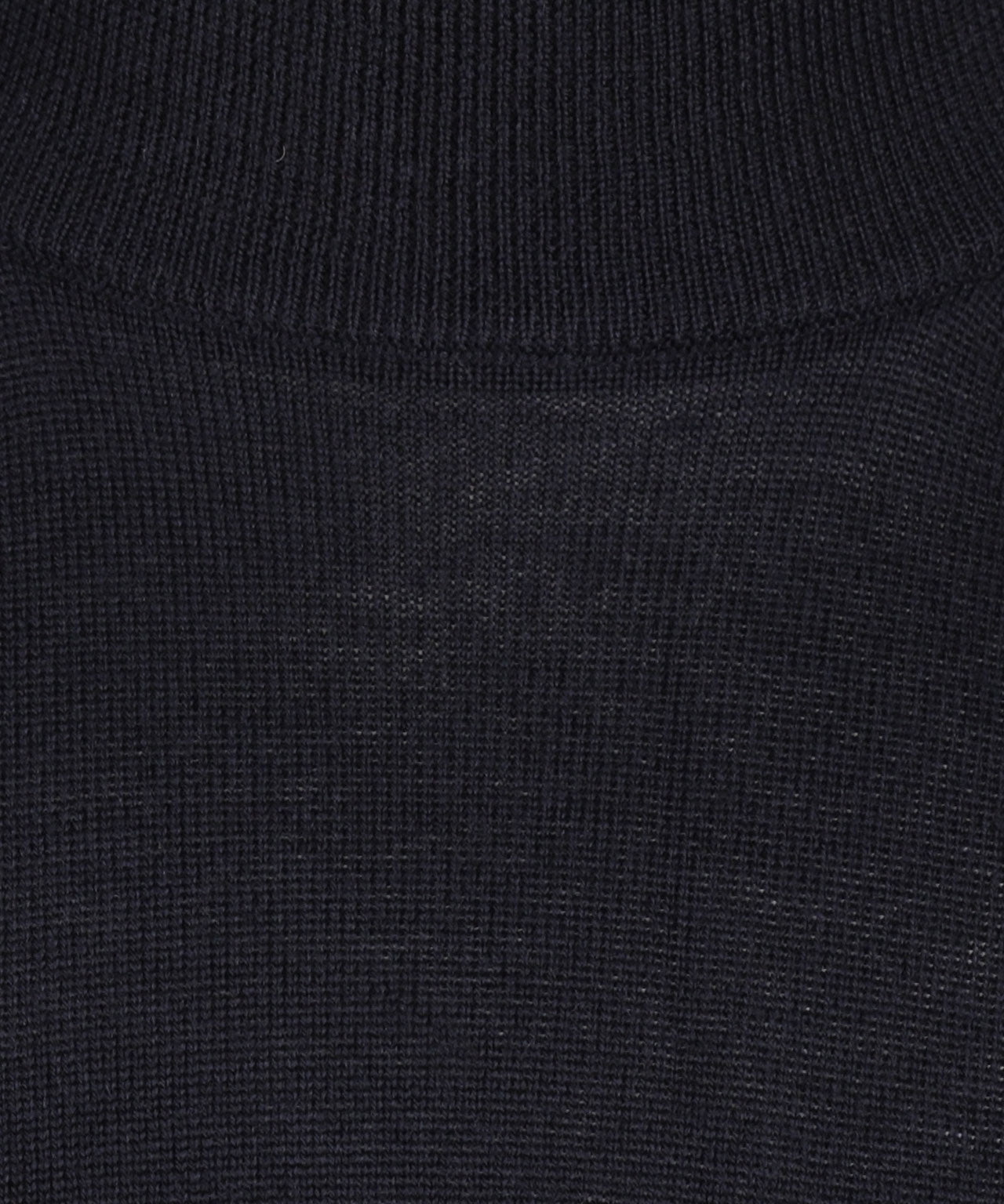 Merino Mock Neck Pullover | Navy